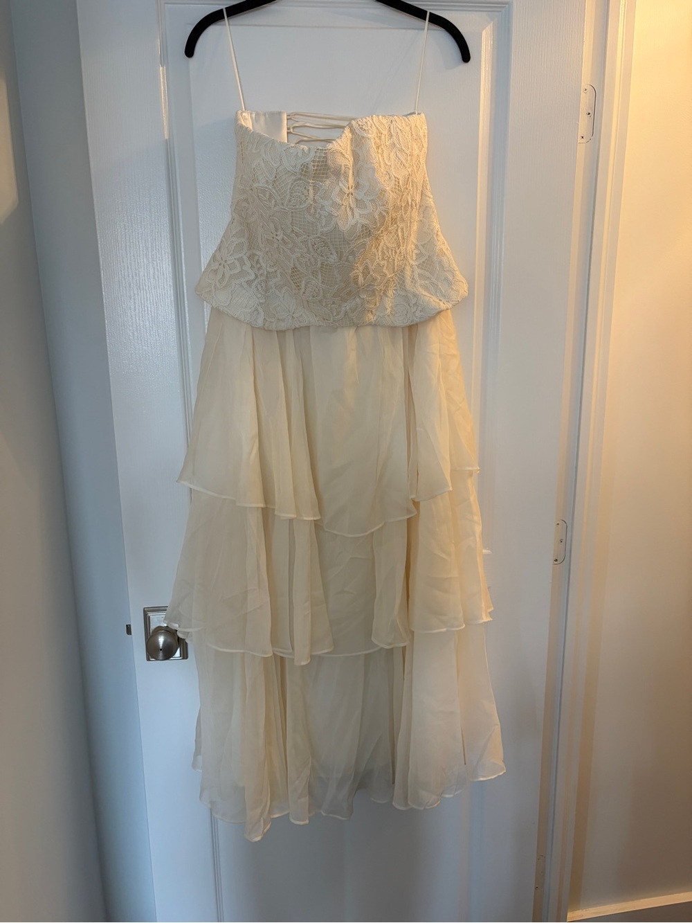 Strapless Tiered Maxi Dress